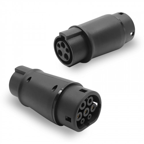Type 2 - Type 1 (J1772) ელ. მანქანის დამტენის გადამყვანი
